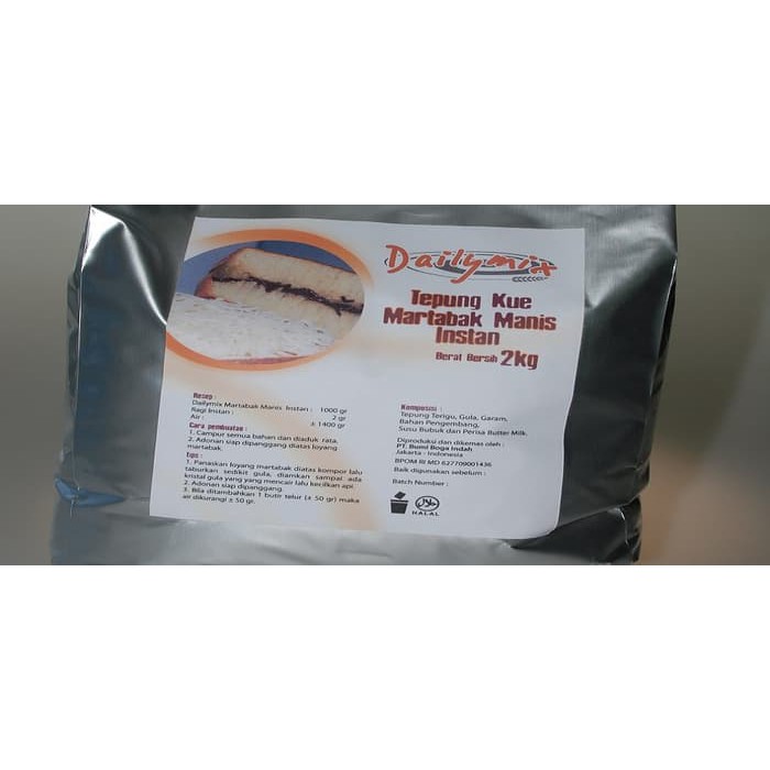 

TEPUNG KUE MARTABAK MANIS INSTAN 2 KG