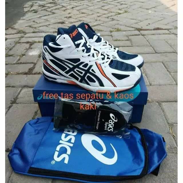 Asics Gel Elite FREE Kaos kaki + Tas sepatu