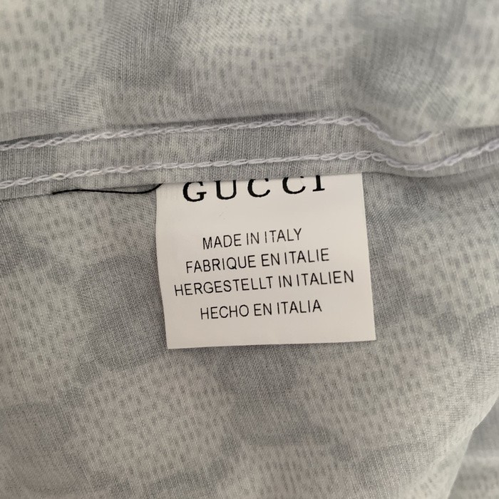 Kemeja Pria Gucci GG Monogram Hitam Import