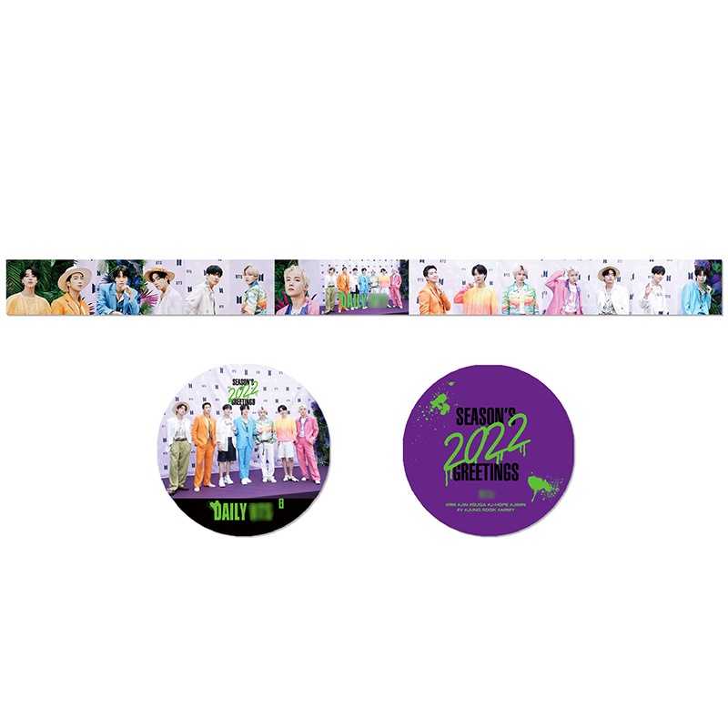 Stiker Kertas / Selotip Washi Gambar Kpop BTS 2022 Untuk Dekorasi