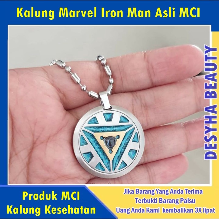 MCI TERBARU - Kalung Kesehatan Marvel Iron Man Asli Original MCI - Kalung Mci - Kalung MCI Asli - Ka