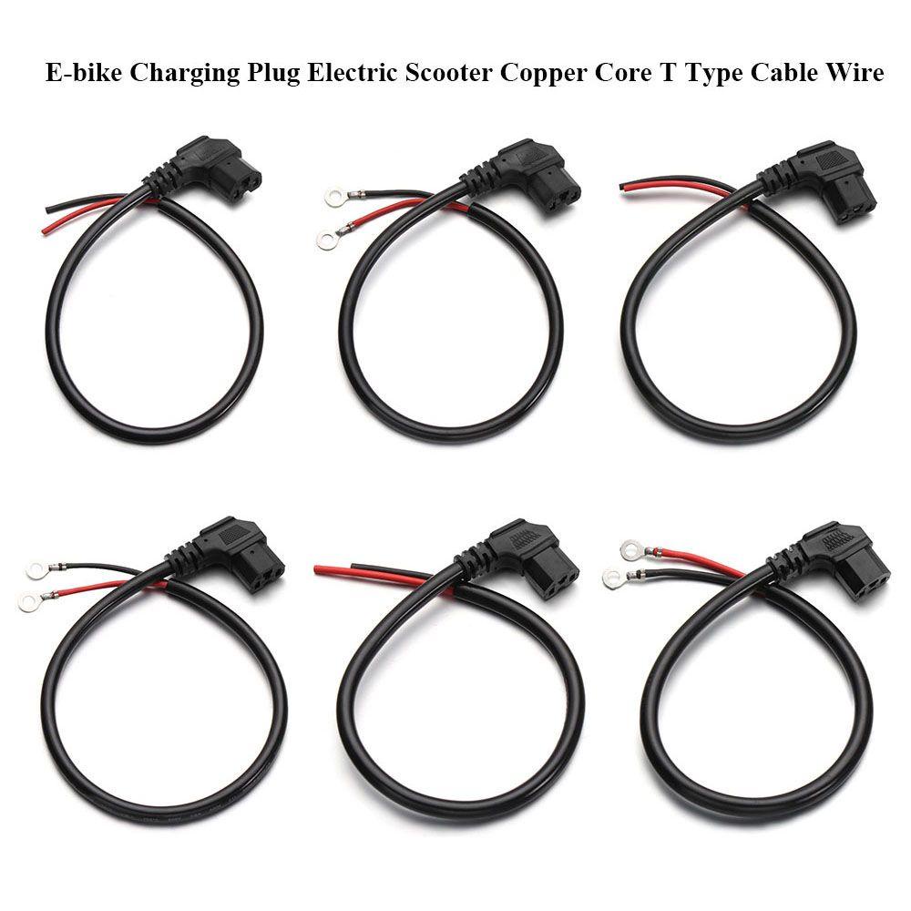 R-FLOWER Colokan Cas E-bike 6model Kabel Interface Wire Scooter Copper Core T Type Cable