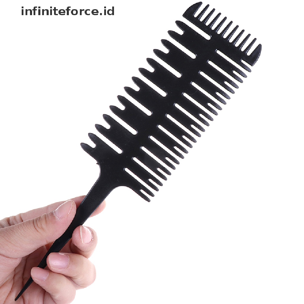 Infiniteforce.id 1pc Sisir Cat Rambut Bentuk Tulang Ekor Untuk Salon / Barber