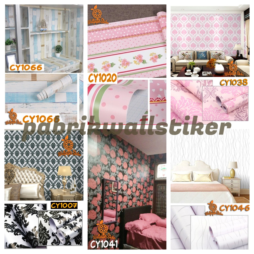 Wallpaper stiker dinding hiasan dinding kamar hiasan dinding ruang tamu wallpaper serbaguna