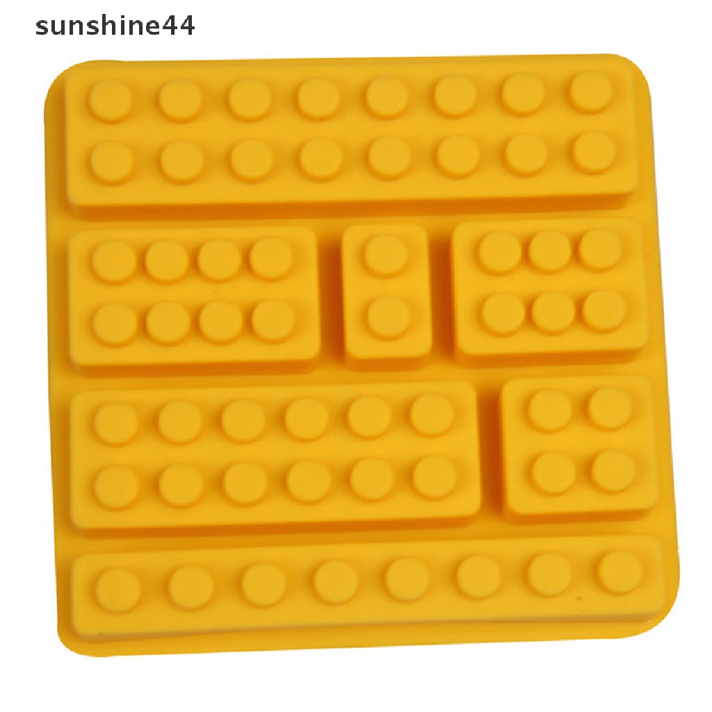 Sunshine 1pc Cetakan Silikon Bentuk Batu Bata Untuk Coklat / Es / Fondant