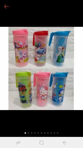 # Teko Set Karakter# Teko Set Beranak Gelas 5 In#