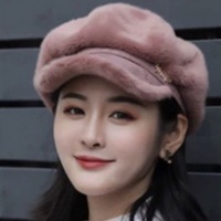 Topi Wanita Kekinian Bahan fur Import