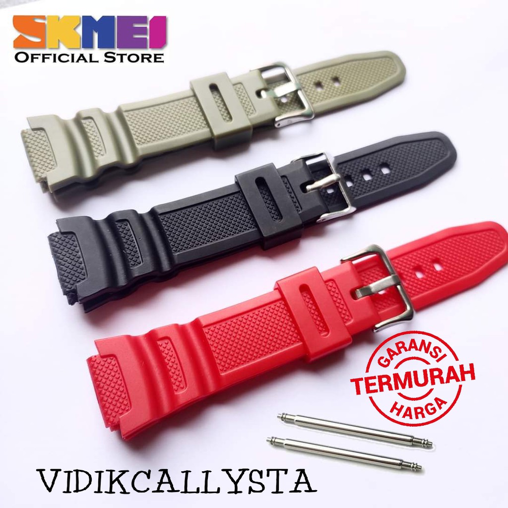 Strap tali jam tangan Skmei 1299 SKMEI 1299 Hitam skmei bagus