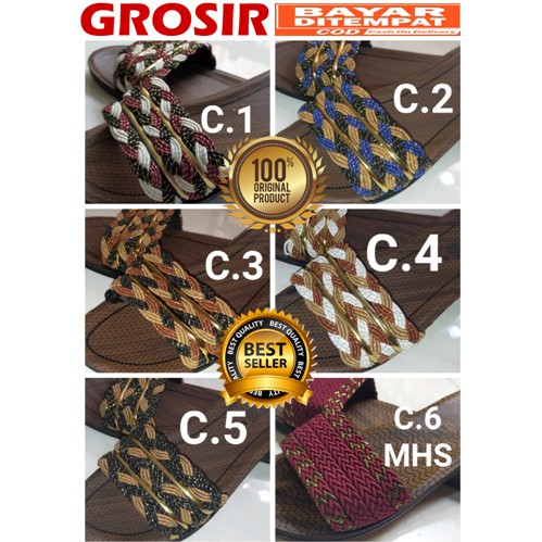 6 PASANG 1 KG (COD) SANDAL TURKI / TURKY / TURKEY ADESA ASLI MOTIF C.1 S/D C.6