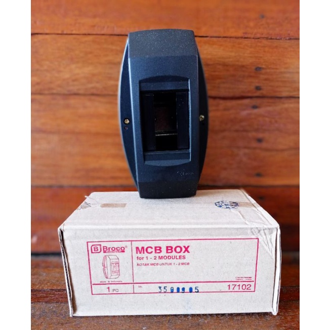 BOX MCB BROCO HITAM 17102 2 GRUP BOX PANEL OUTBOW