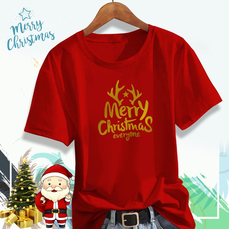 BAJU ATASAN KAOS NATAL DEWASA DAN ANAK ANAK/KAOS NATAL DEWASA/KAOS NATAL ANAK