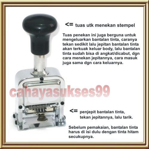 

nomorator buku faktur nota mesin jilid nomor surat jalan stamp invoice stempel numbering machine