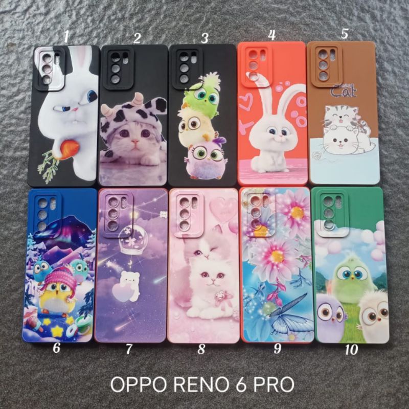 Case gambar Oppo Reno Enam PRO . Oppo Reno 6PRO . Oppo Reno 6-PRO motif cewek soft softcase softshell silikon cover casing housing