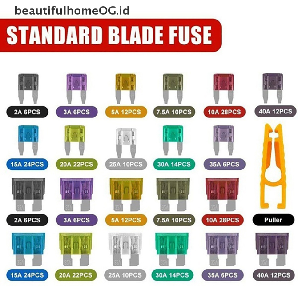 / / Beautifulhomeog.id / 300 / 120 / 60Pcs Kit Blade Fuse Untuk Mobil / Truk