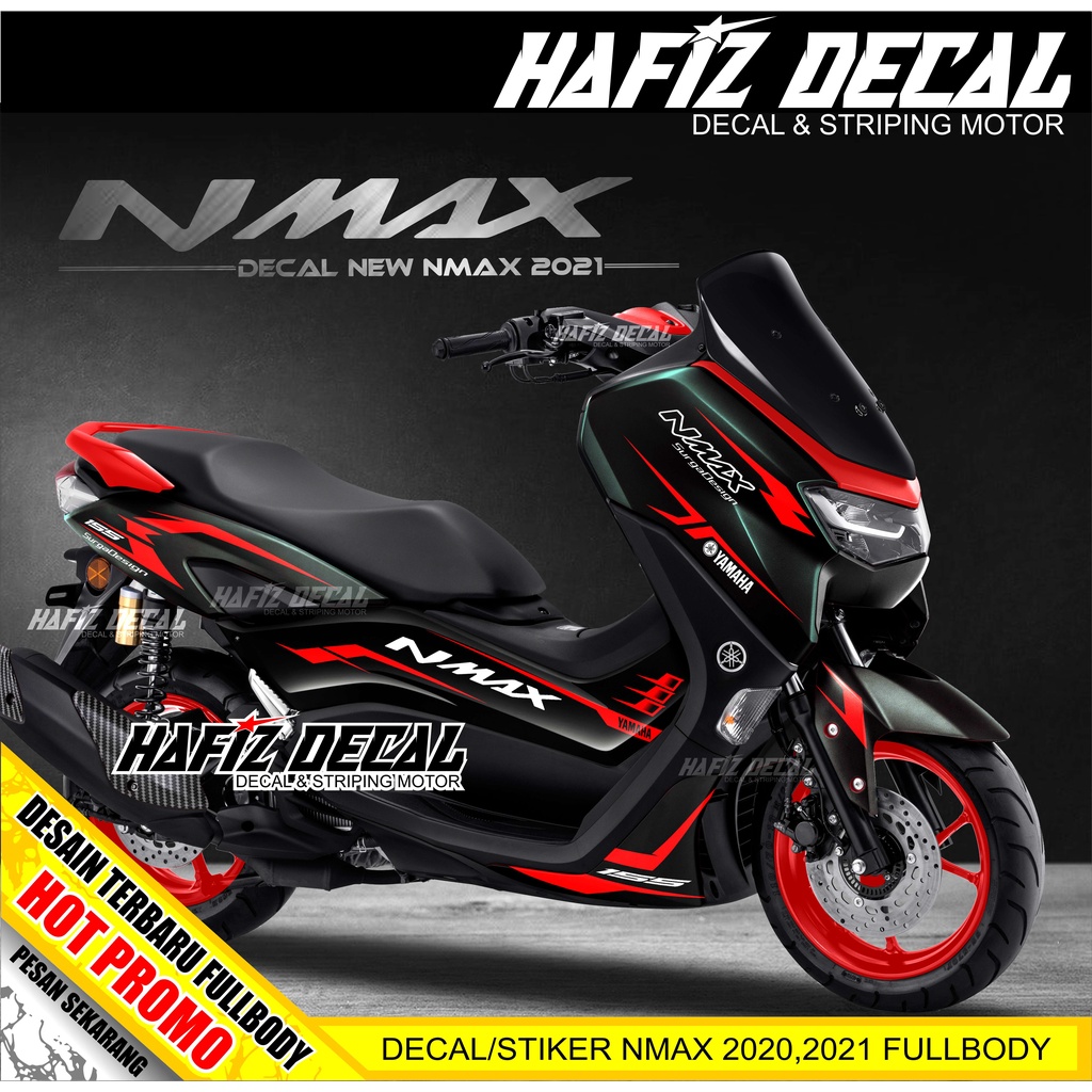 DECAL NMAX NEW, DECAL NMAX NEW FULL BODY, DECAL NMAX HITAM, DECAL NMAX 2020, DECAL NMAX