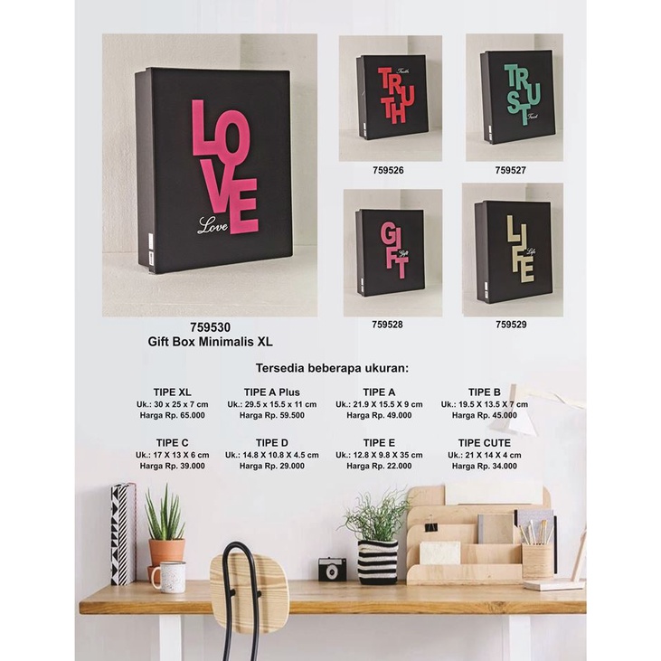 

Kotak kado/Kotak Hadiah/Gift Box Minimalis XL_Love