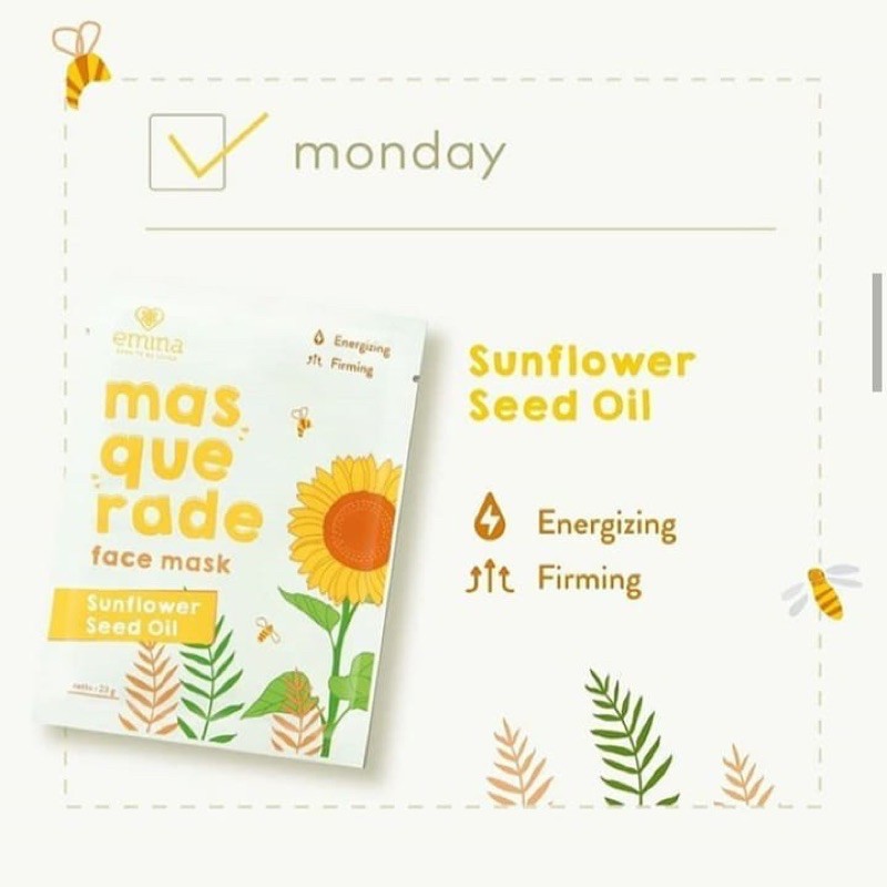 `ღ´ PHINKL `ღ´ ╰☆☆ 𝔢мιℕά ☆☆╮ Emina masquerade masker topeng tissue wajah sheet mask esence banyak