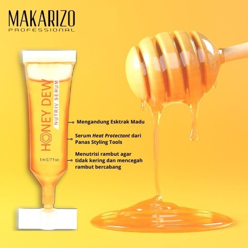 ★ BB ★ Makarizo Professional Honey Dew Nutriv Serum 5x5 mL  | Makarizo Professional Honey Dew Restructuring Serum 5x5ml - Vitamin Rambut Dussett