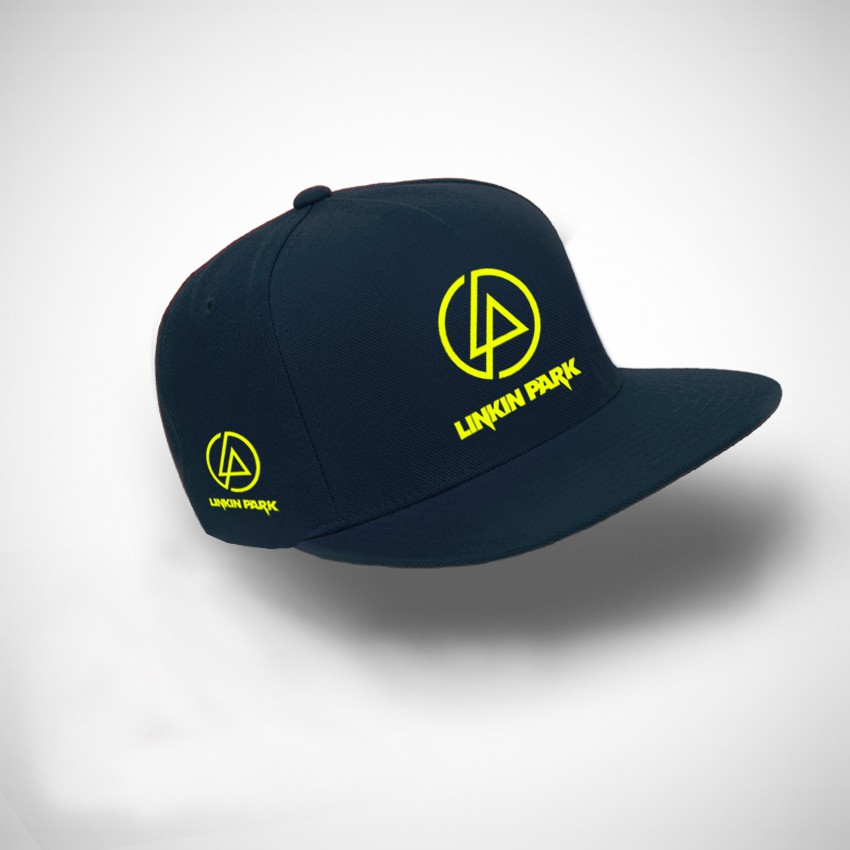 Topi Snapback Linkin Park Logo est15 USA Yellow - Black Premium