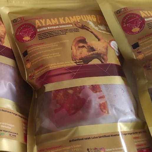 

Ayam Kampung Ungkep Bumbu Rempah Indonesia 1/2 Ekor