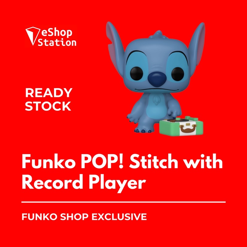 Funko POP Stitch with Record Player Funko Exclusive