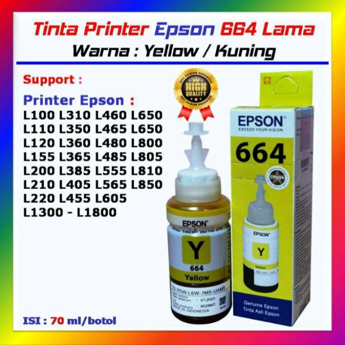 

Sale Tinta Epson 664 Premium Bagus