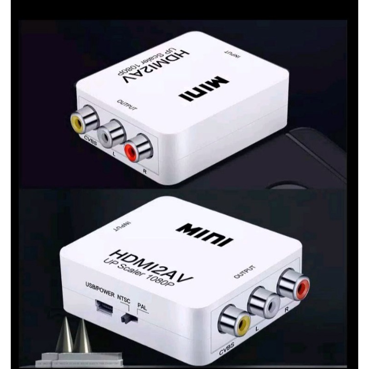 Converter HDMI2AV  Minibox HDMI To AV AV To HDMI RCA CVBS Adapter