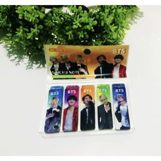 Vinztstore - Sticky Note 1 Set Pembatas Buku BTS Hologram isi 100pcs K-POP BT21 BTS Memo Stick