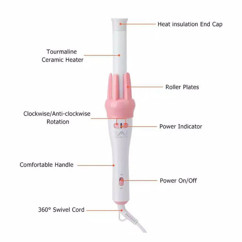 COD✓ VIVIDO &amp; VOGUE AUTOMATIC HAIR CURY CATOKAN RAMBUT KERINTING OTOMATIS - VIVID