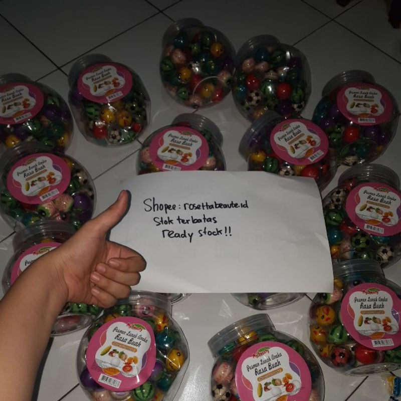 LUVMI/MY SWEETY PERMEN LUNAK VIRAL BUAHAN,BOLA,MATA READY STOCK isi 50 pcs