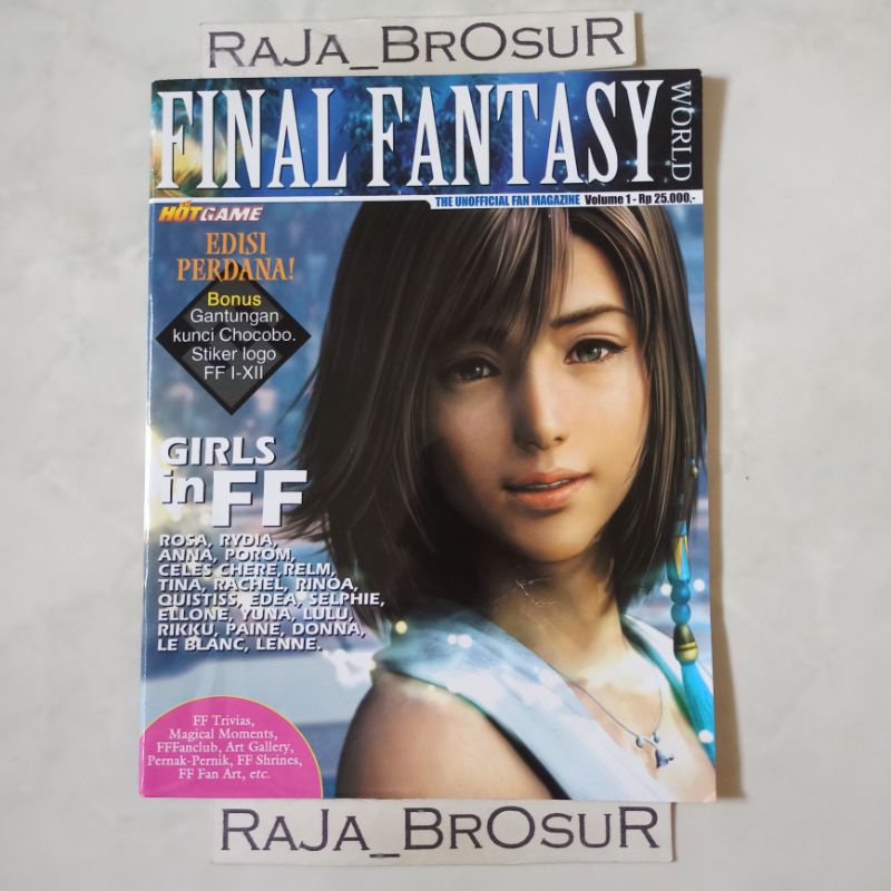 Majalah/Buku Final Fantasy World Hotgame Volume 1 + Bonus Stiker
