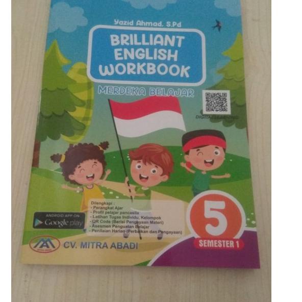 SALEE.. Buku bhs Inggris SD "BRILLIAN ENGLISH WORKBOOK" kls 5 , 6 Semester 1 penerbit CV MITRA ABADI