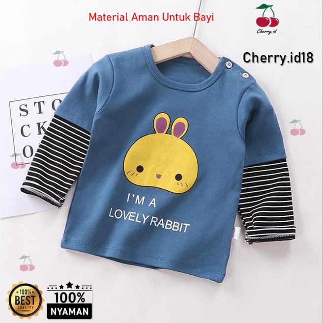 (6Bln-4Thn) COD Kaos Atasan Anak Cowok Lengan Panjang / Atasan Baju Anak Laki-Laki / Atasan Anak Laki Laki / Kaos Anak / Kaos Anak Lengan Panjang - AL009