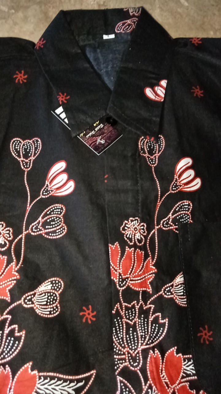 Kemeja Batik Pendek Hem Sogan Halus Original Seno Sakti Kobis Megamendung Gunungan Kipas