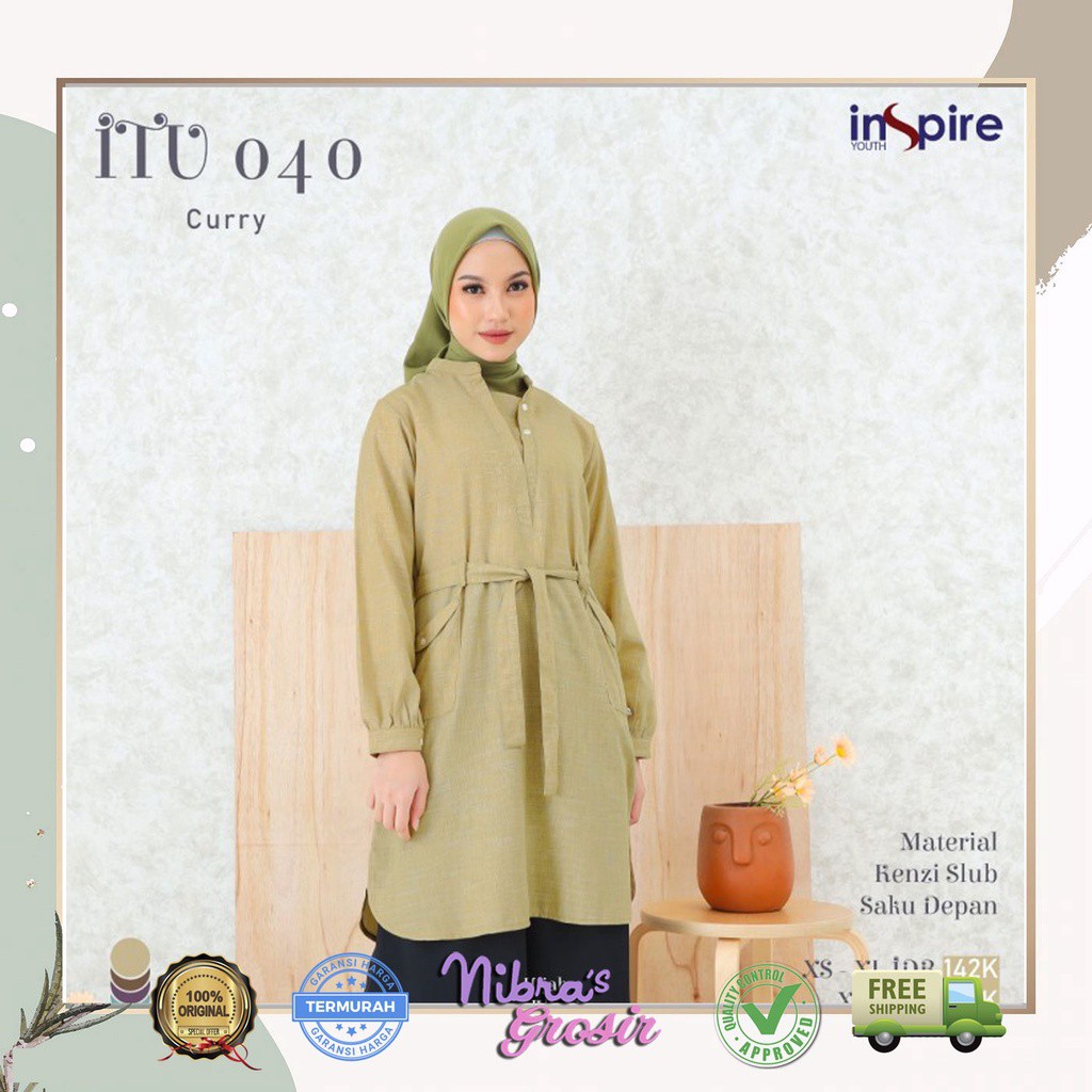 BISA COD - TUNIK ATASAN ITU 040 BY INSPIRE  TUNIK INSPIRE FASHION MUSLIM