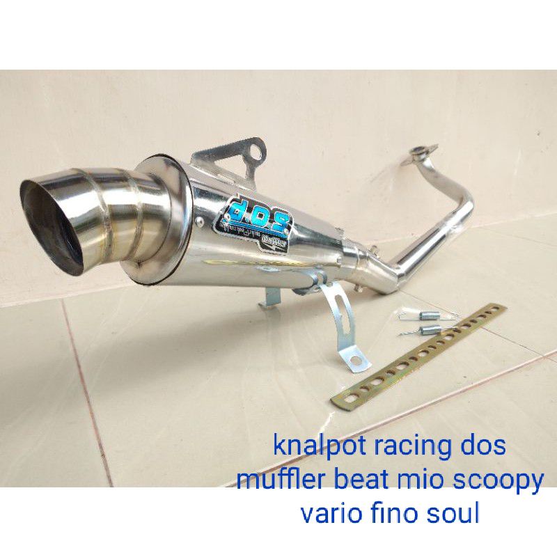 knalpot racing dos muffler beat vario fino mio scoopy beat street