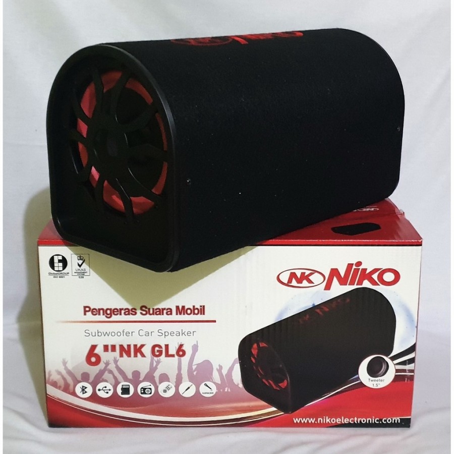 Speaker Aktif Bluetooth Niko GL6 speaker Bluetooth karaoke subwoofer super bass 6inch