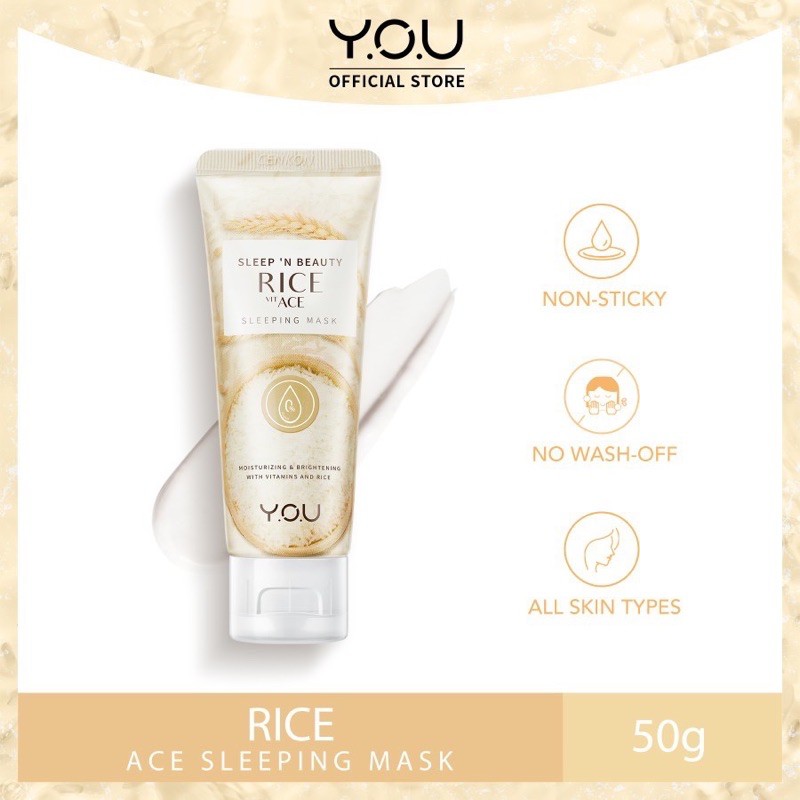 YOU Sleep &amp; Beauty ACE Sleeping Mask / Sleeping Mask YOU ( YOU MAKEUPS OFFICIAL STORE )