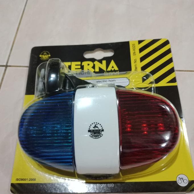 Lampu klakson sepeda eterna police polisi light TERMURAH