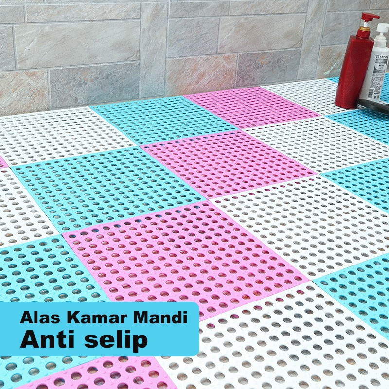 ☀ Sunly ☀ A173 [TEBAL] Karpet Kamar Mandi Anti Slip Polkadot Keset Kamar Mandi Anti Licin Dapur Alas Kaki kamar mandi Mat Non-Slip 30x30 CM