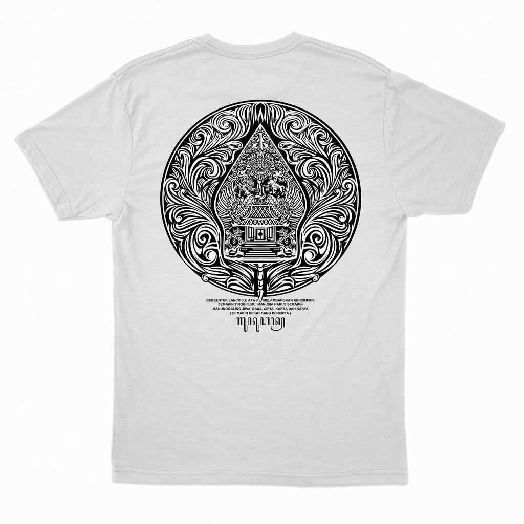 KANEMANS ART - KAOS JAWA WAYANG JAVA CULTURE PUTIH - COTTON COMBED 24S