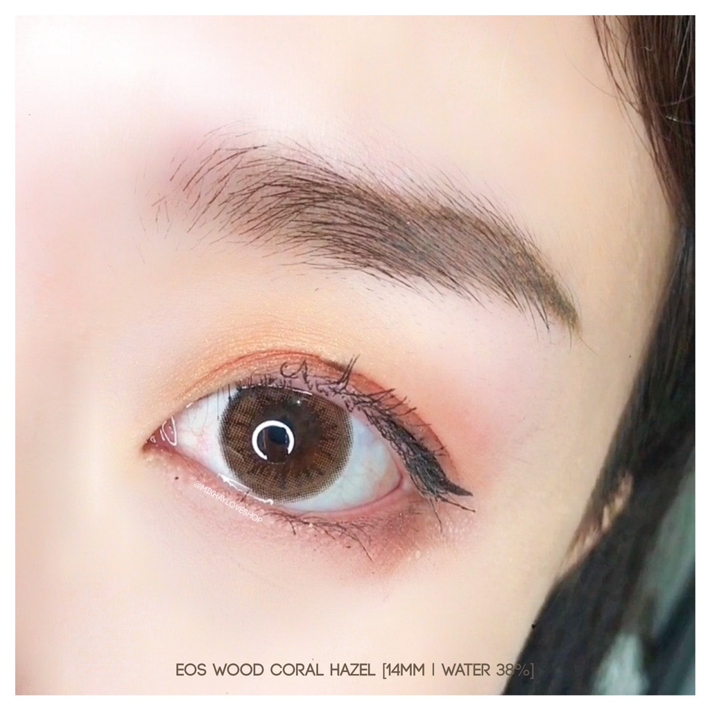 MIKHAYLOVESHOP Softlens Wood Coral Hazel Brown | EOS