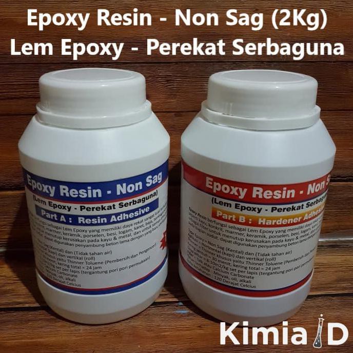 

Epoxy Resin Non Sag - 2 Kg - Lem Besi Lem Kayu Karet Plastik
