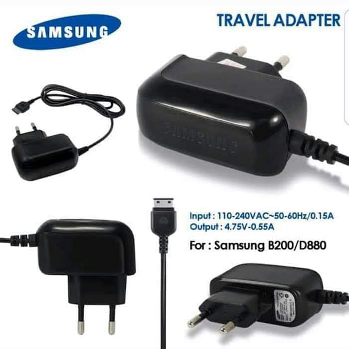 Charger Casan cas Travel Samsung Original D880 E1080 E1205 E1195 B200