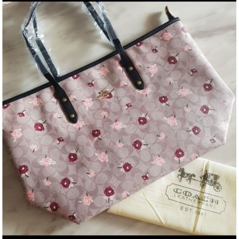 totebag COACH motif flower
