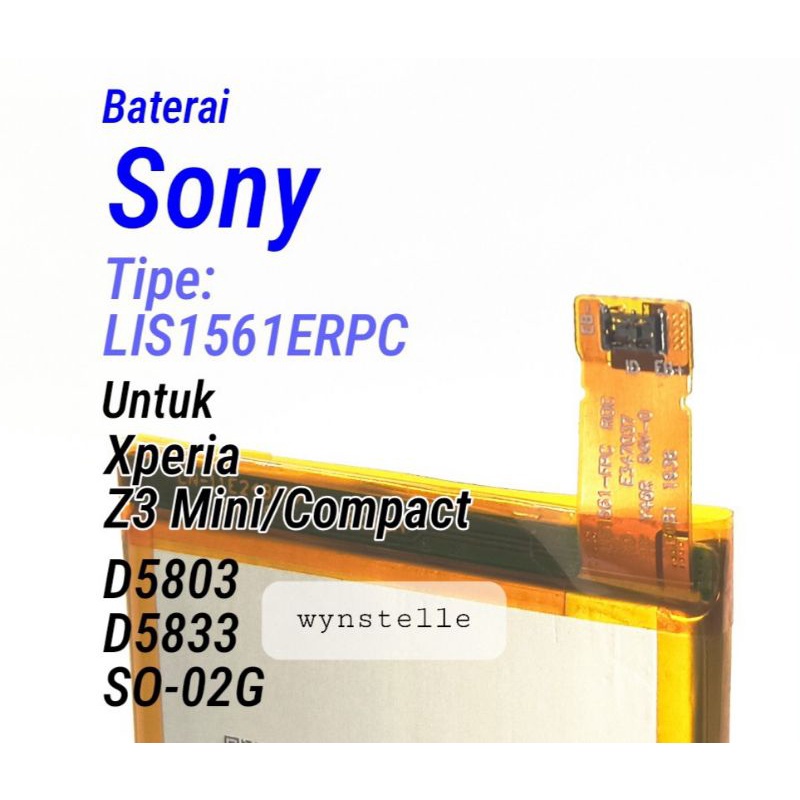 SONY XPERIA C4 DOCOMO - Baterai SONY XPERIA C4 DOCOMO LIS1561ERPC Battery Batre Batu Batrei Tanam HP