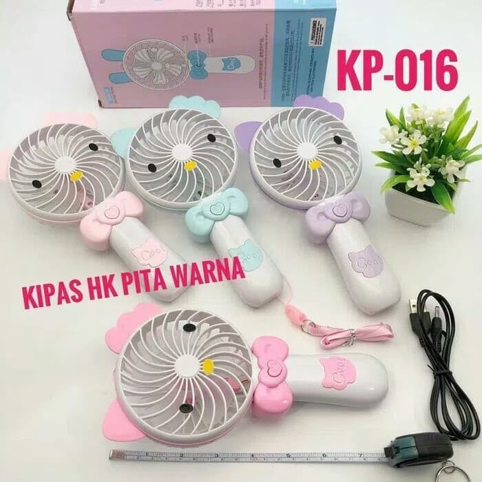 KIPAS ANGIN LAMPU HELLO KITTY PITA WARNA / MINI FAN HELLO KITTY