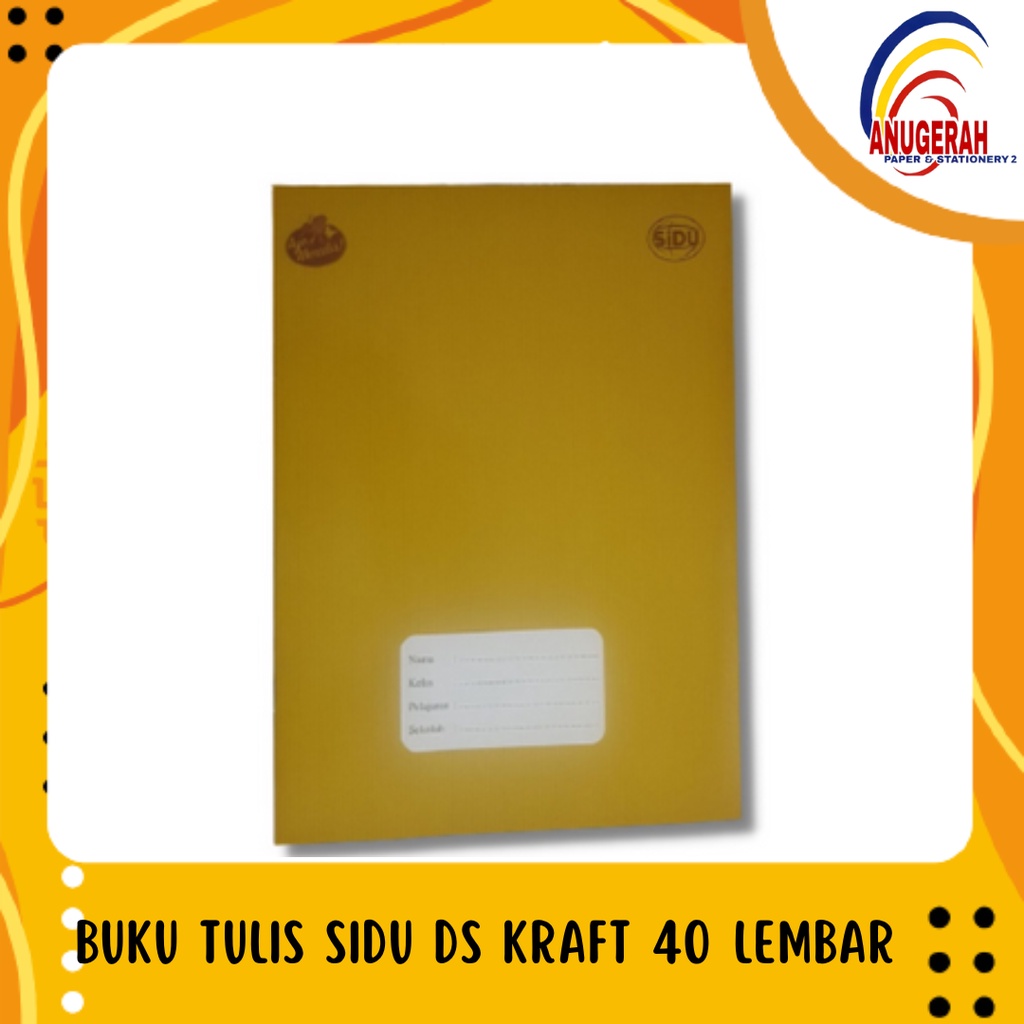 

BUKU TULIS SIDU DS KRAFT 40 LEMBAR MURAH (PCS)