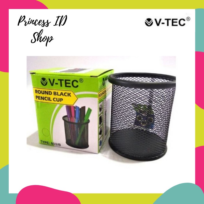 

Jualan V-Tec Pencil Cup Bulat Hitam Type 802/B Berkualitas