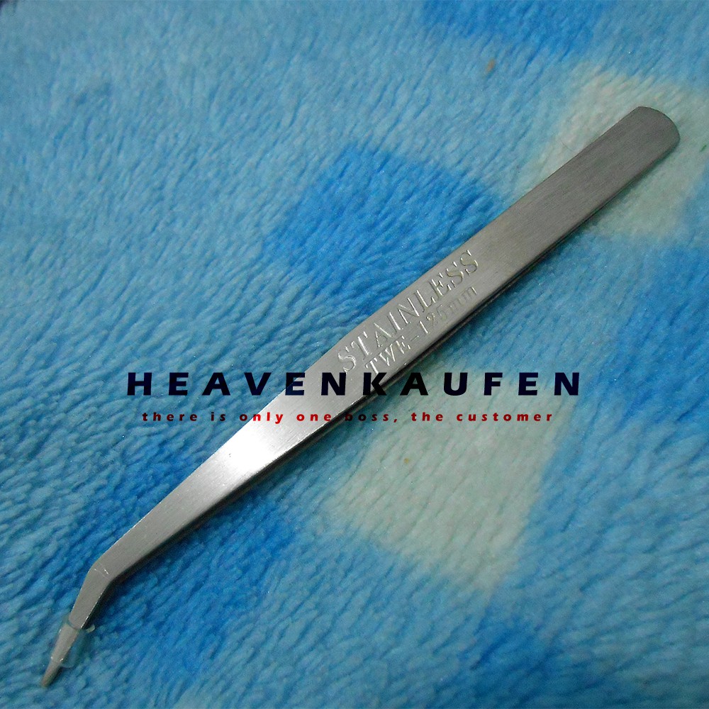 Pinset Stainless Steel 12,5 cm Ujung Melengkung Murah